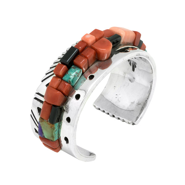 Silver Silver Inlaid Bracelet