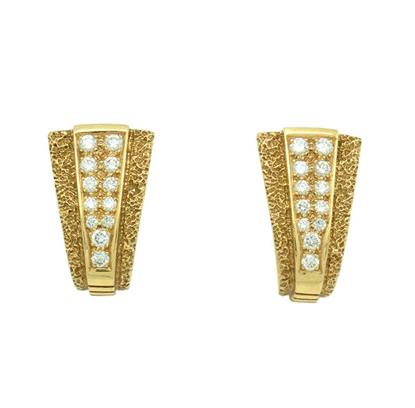 Gold Diamond Earrings