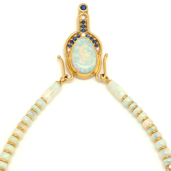 18k gold Opal Necklace