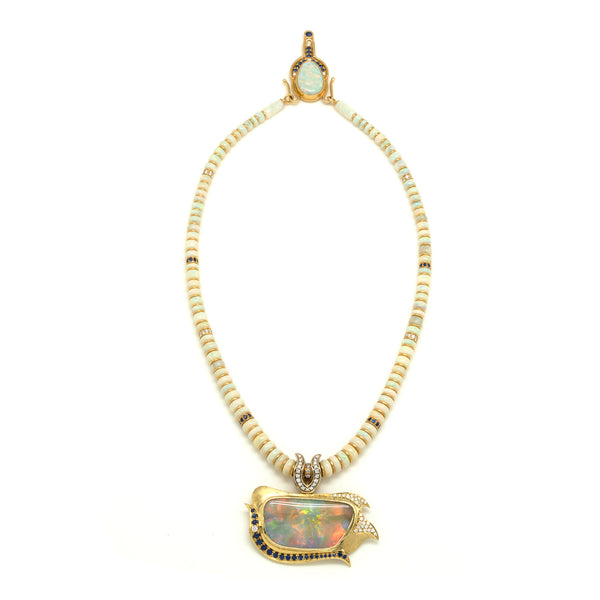 18k gold Opal Necklace