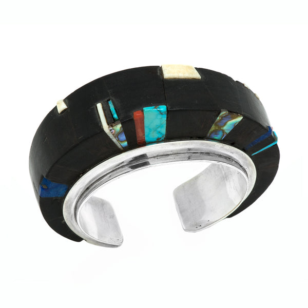 Sterling Silver Inlaid Height Bracelet