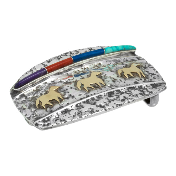 Silver and Gold Inlaid Buckle