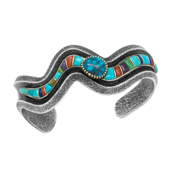 Sterling Silver Inlaid Bracelet