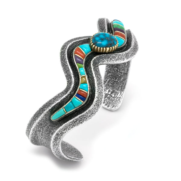 Sterling Silver Inlaid Bracelet