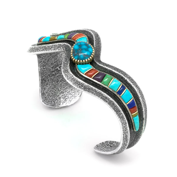 Sterling Silver Inlaid Bracelet