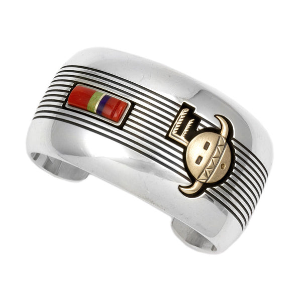 Silver/Gold Inlaid Bracelet