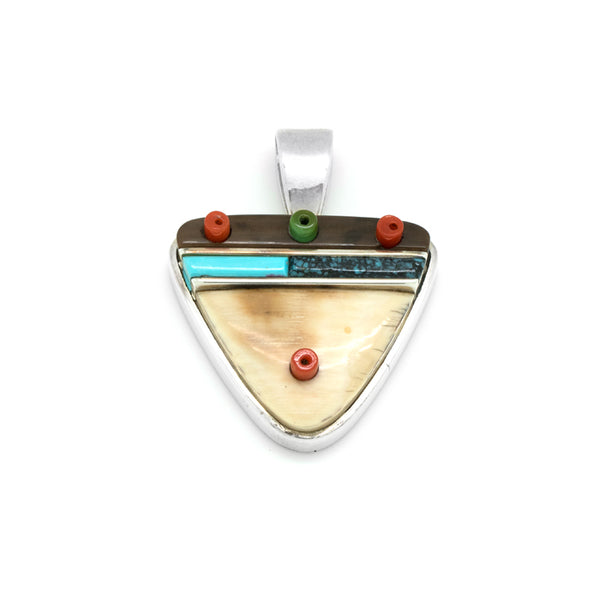 Sterling Silver Inlaid Pendant