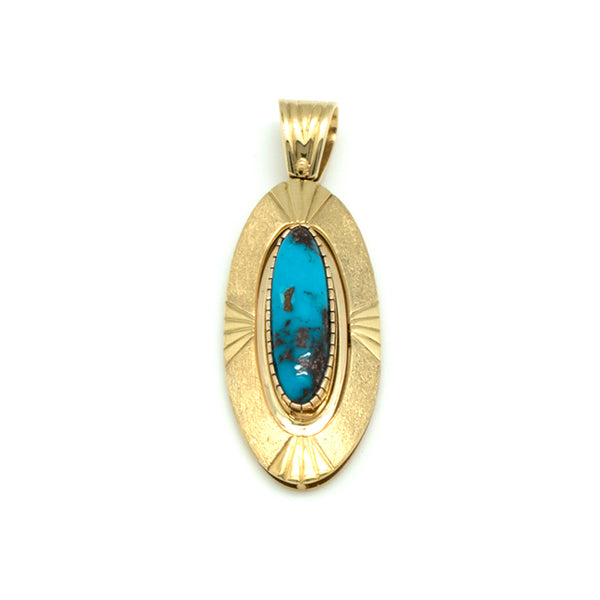 14k Gold Bisbee Pendant