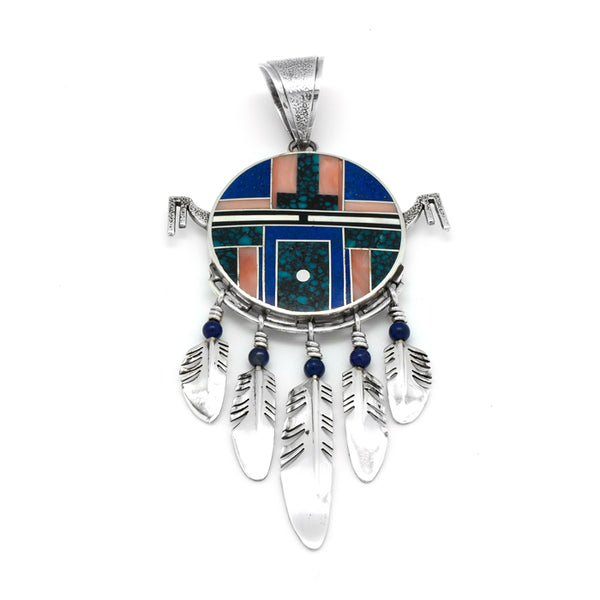 Sterling Silver Inlaid Pendant