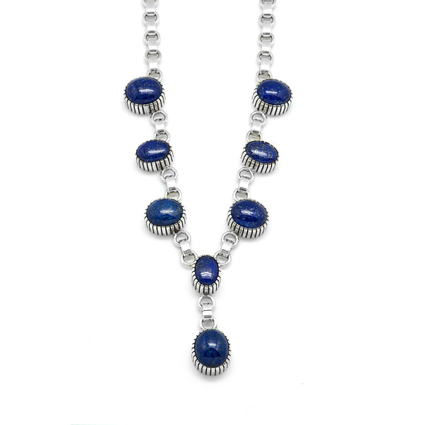 Sterling Silver Lapis Necklace