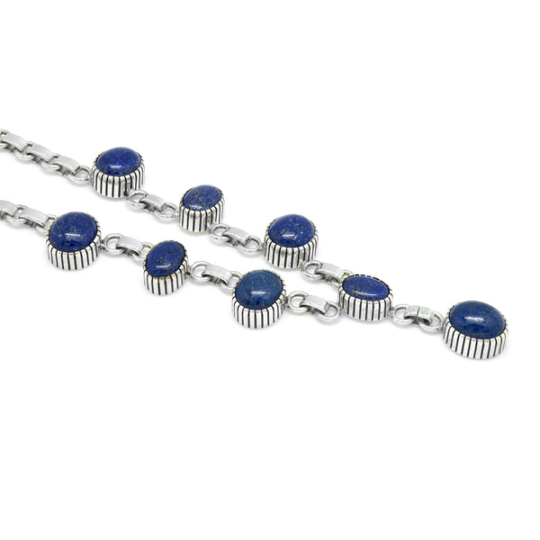 Sterling Silver Lapis Necklace
