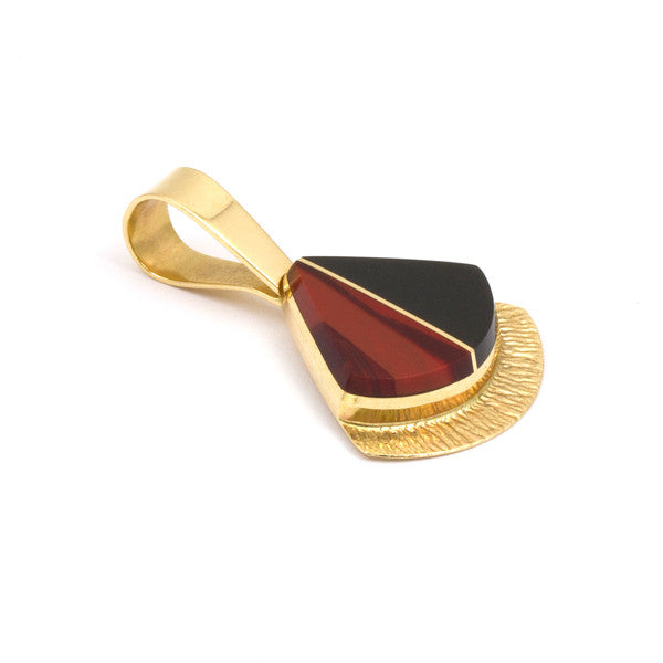 14k Gold Inlaid Pendant