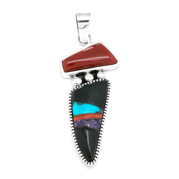 Sterling Silver Inlaid Pendant