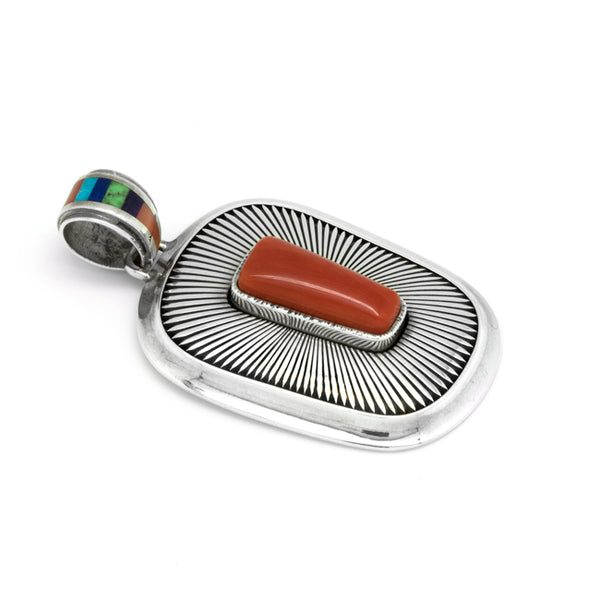 Sterling Silver Coral Pendant