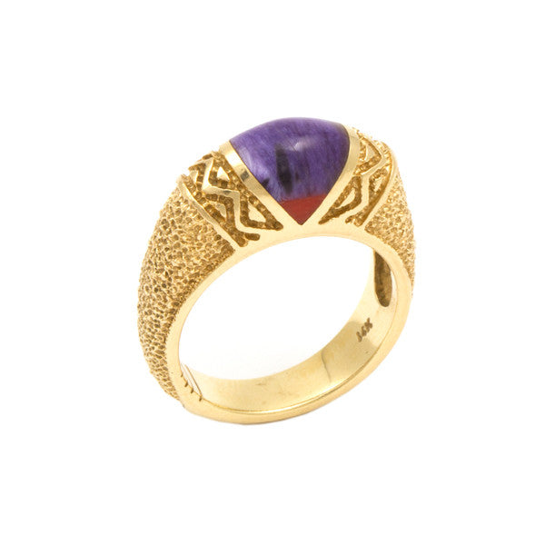 14k Gold Inlaid Ring