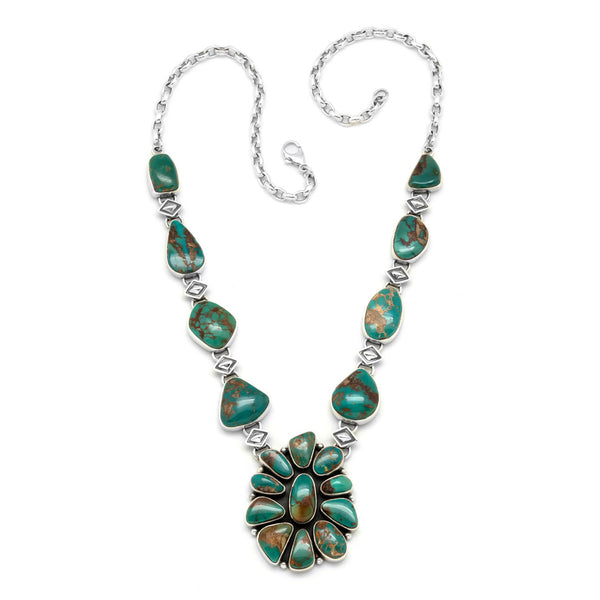 Silver Royston Turquoise Necklace