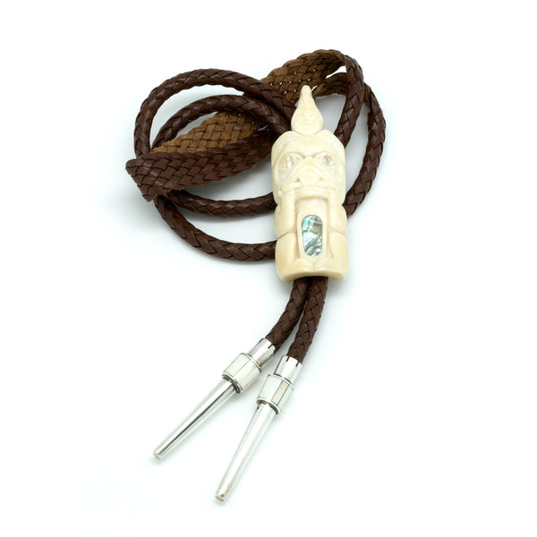 Carved Walrus Ivory Bolo
