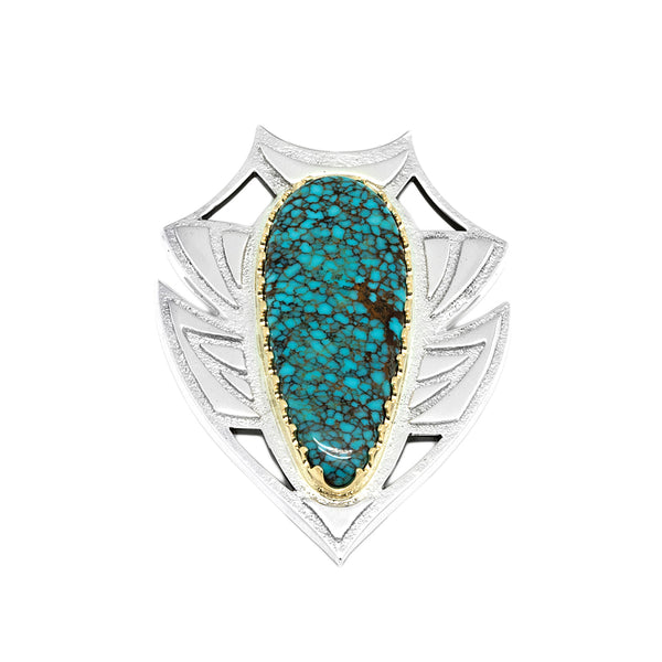 Sterling Silver Nevada Blue Bolo