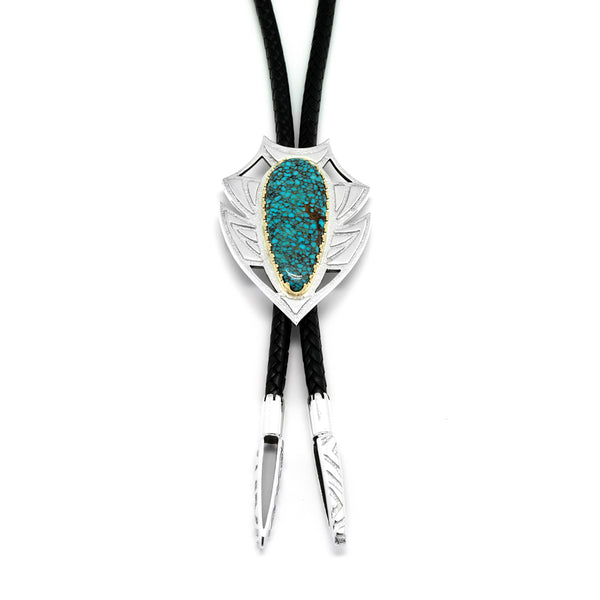 Sterling Silver Nevada Blue Bolo