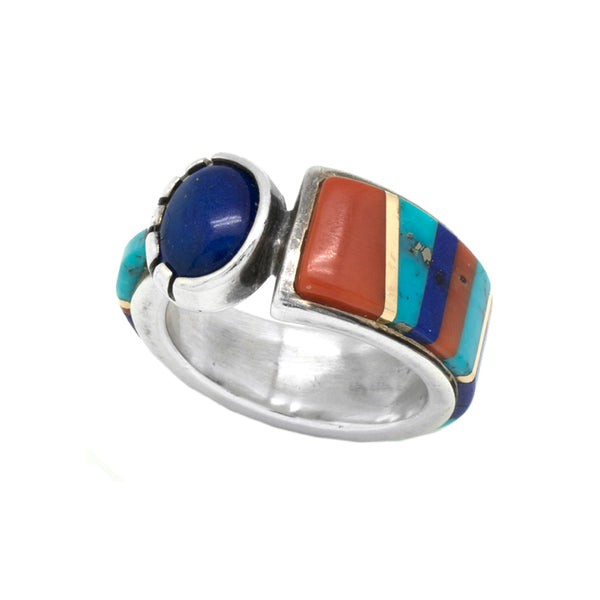 Sterling Silver Inlaid Ring