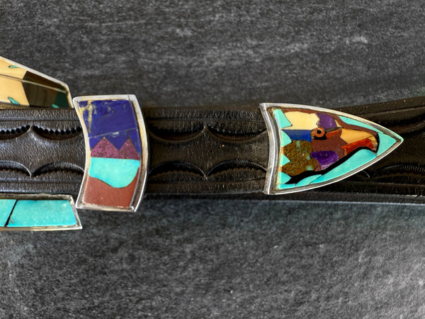 Sterling Silver Inlaid Ranger Set
