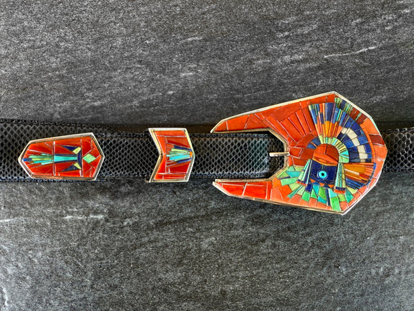 Sterling Silver Inlaid Ranger Set