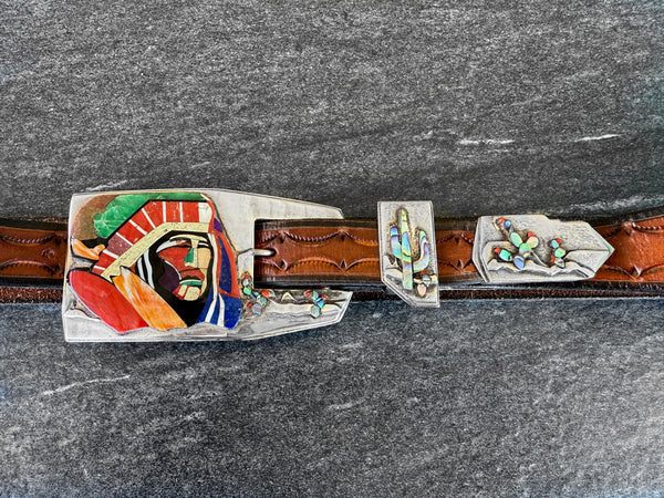Sterling Silver Inlaid Ranger Set