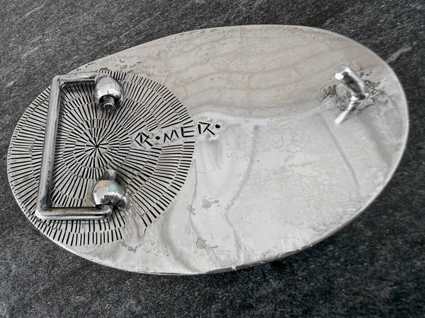 Sterling Silver Inlaid Buckle