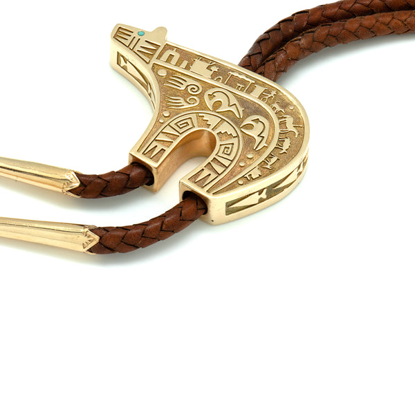 14k Gold Bear Bolo