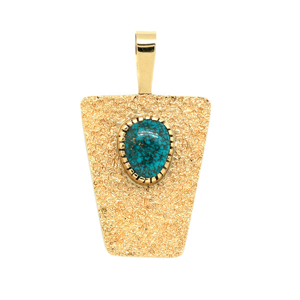 Reversible Gold Inlaid Pendant