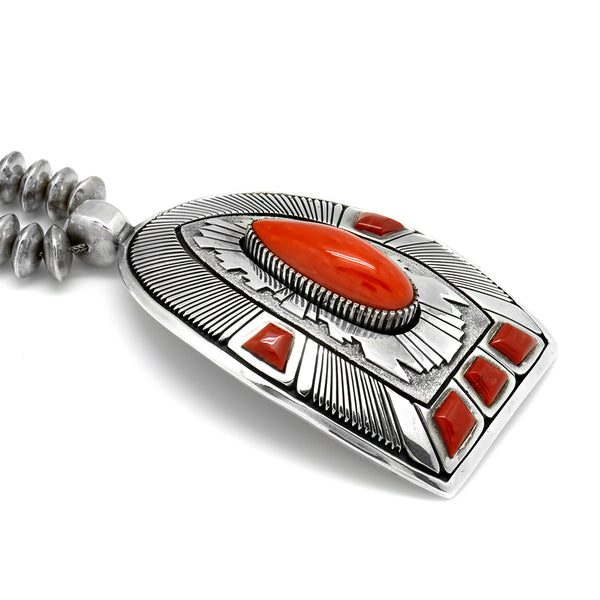 Sterling Silver Coral Necklace