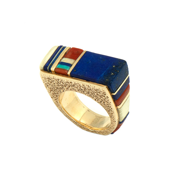 Gold Inlaid Ring