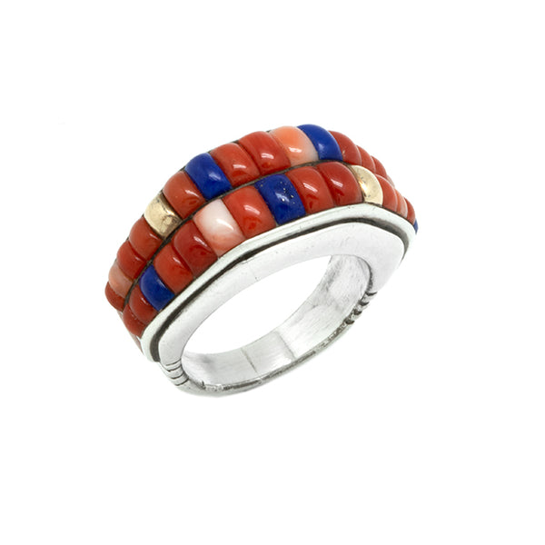 Sterling Silver Inlaid Ring