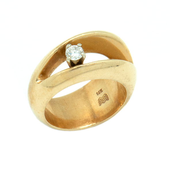 14k Gold Diamond Ring