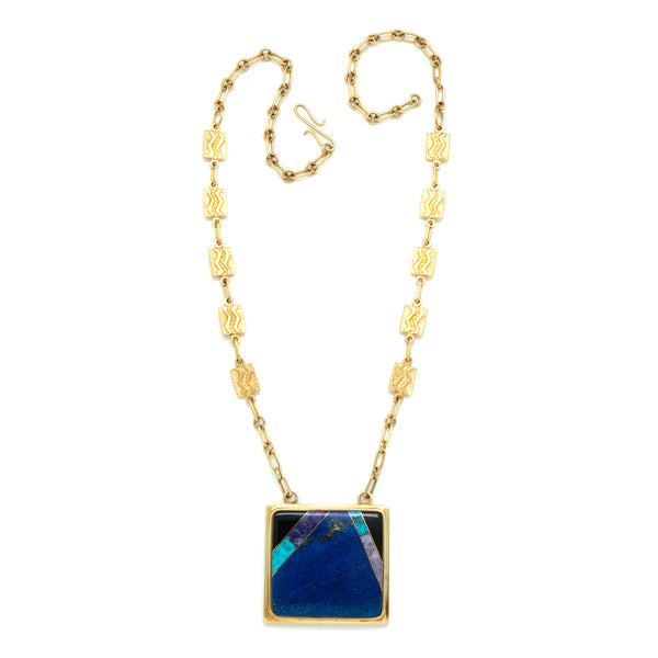 Gold Inlaid Necklace