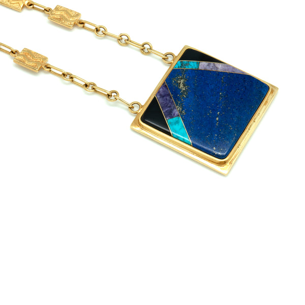 Gold Inlaid Necklace