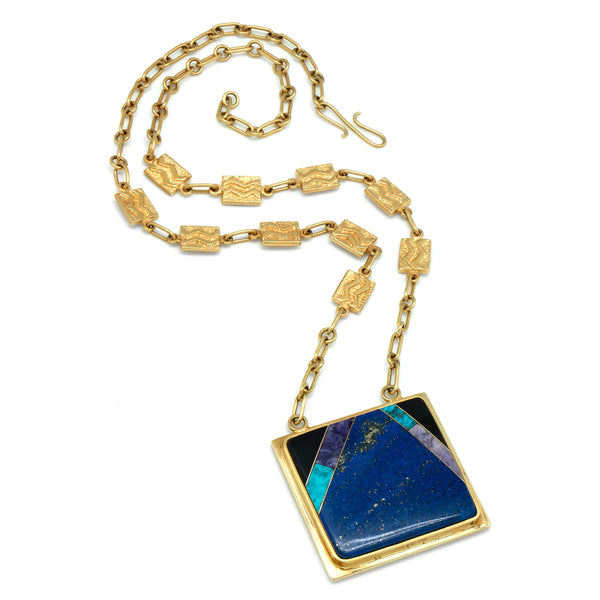 Gold Inlaid Necklace