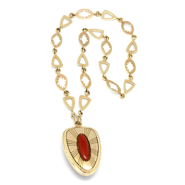 14k Gold Reversible Necklace