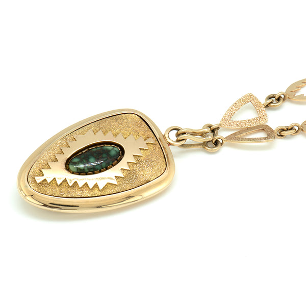 14k Gold Reversible Necklace