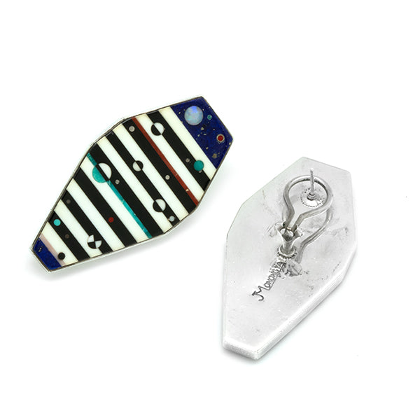 Sterling Silver Inlaid Earrings
