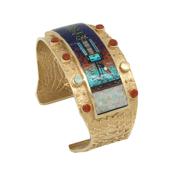 14k Gold Micro Inlay Bracelet