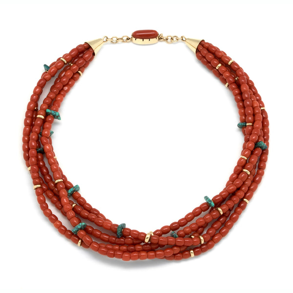 Mediterranean Coral Necklace