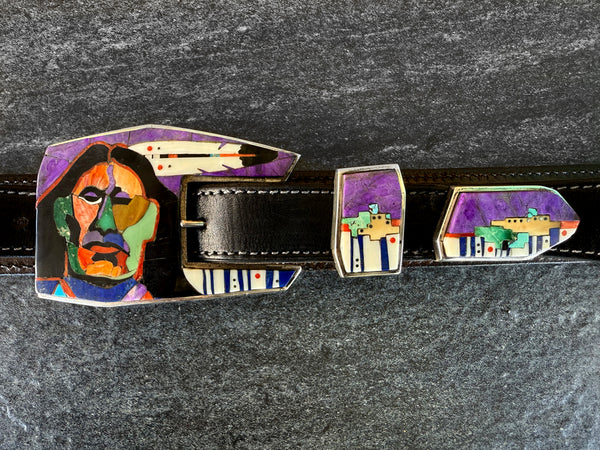 Sterling Silver Inlaid Ranger Set