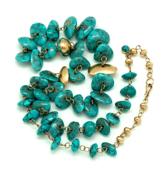 14k Gold Lone Mountain Necklace