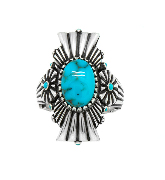 Sterling Silver Lone Mountain Ring