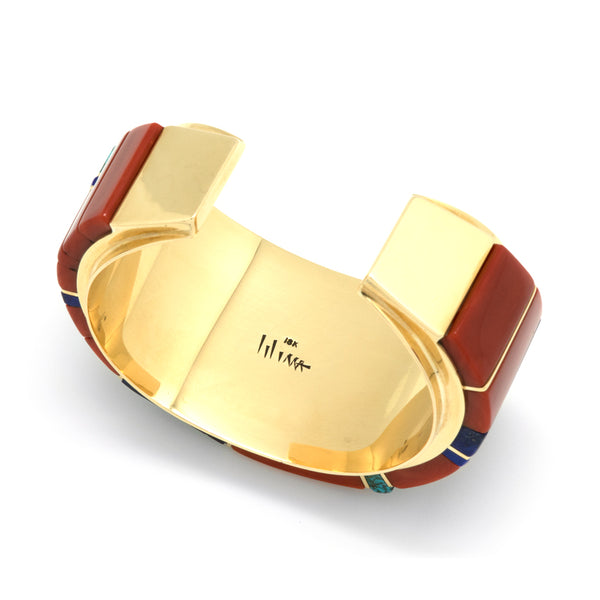 18k Gold Inlaid Bracelet