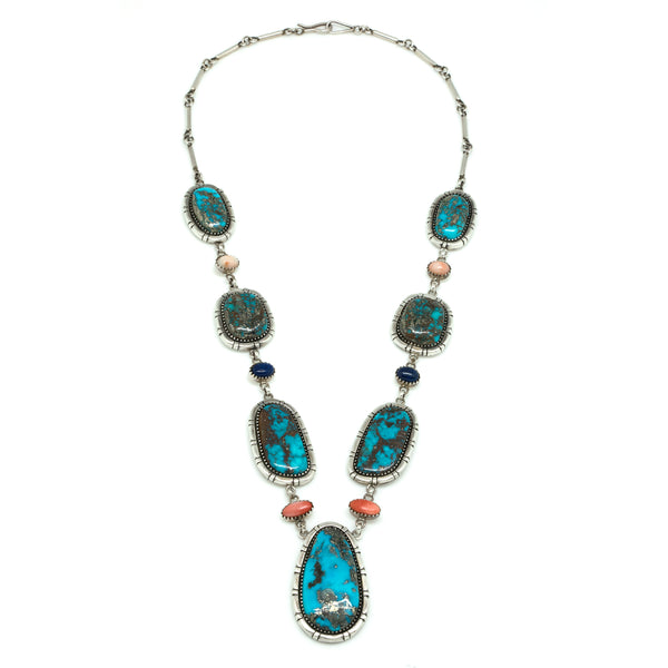 Sterling Silver Kingman Turquoise Necklace