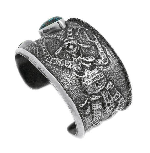 Sterling Silver Lander Blue Bracelet