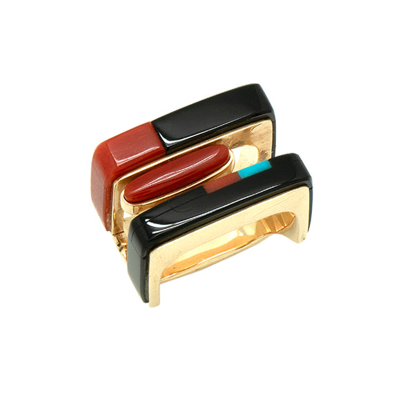14k Gold Inlaid Ring