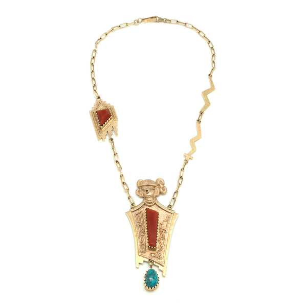 14k Gold Maiden Necklace